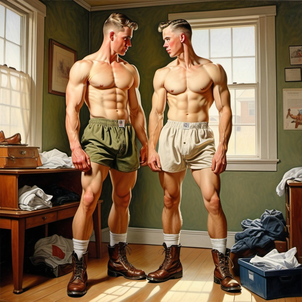 Male Models Muscular Digital Art AI Fantasy - 583A