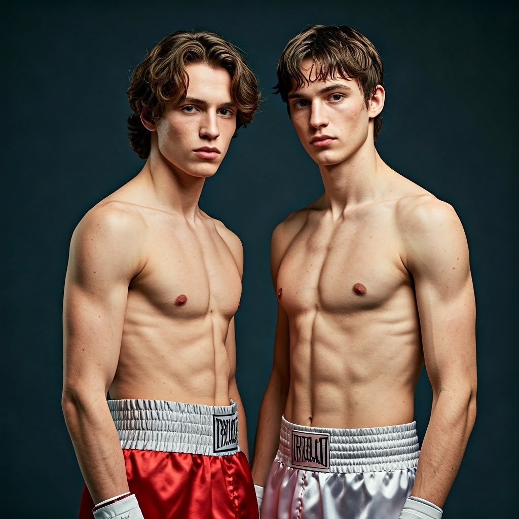 Male Models Slender Digital Art AI Fantasy - 622A