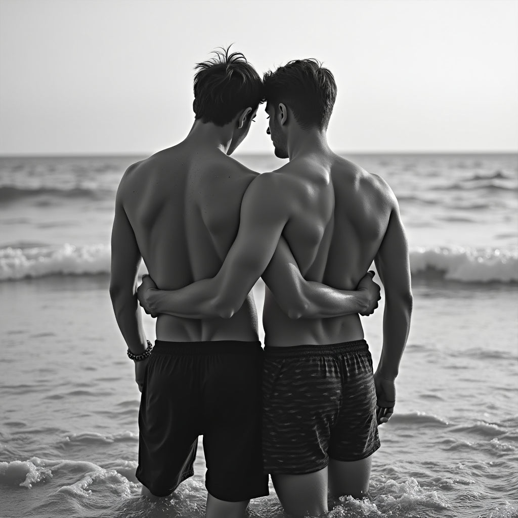 Male Models Slender Digital Art AI Fantasy - 692A