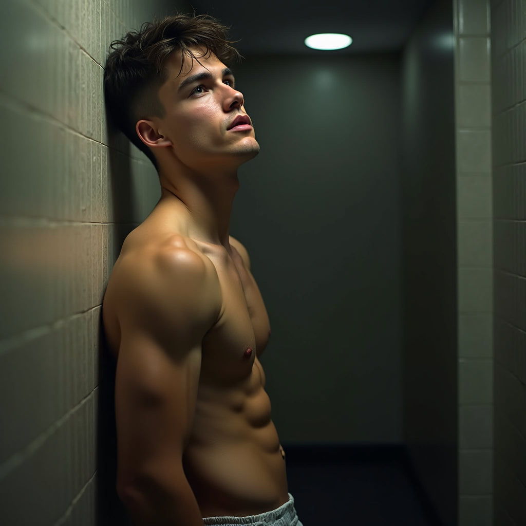 Male Model Muscular Digital Art AI Fantasy - 735A