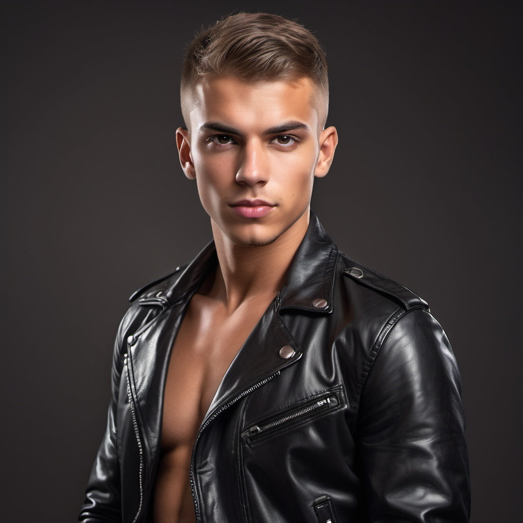 Male Model Slender Digital Art AI Fantasy - 736A