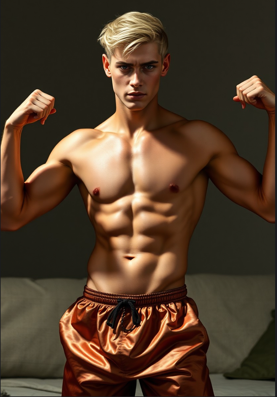 Male Model Muscular Digital Art AI Fantasy - 811A