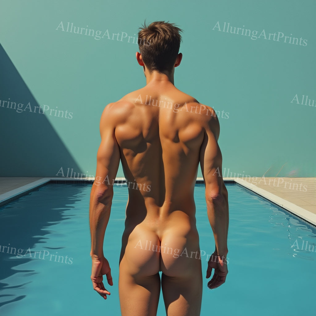 Male Model Slender Digital Art AI Fantasy - 461A
