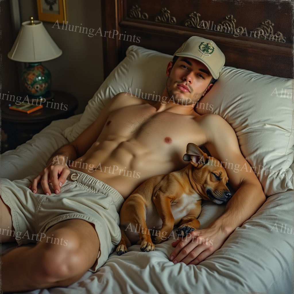 Male Model Slender Digital Art AI Fantasy - 478A