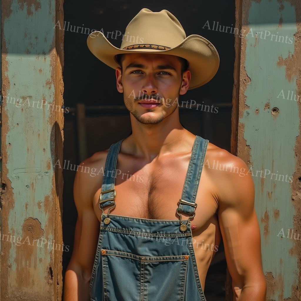 Male Model Slender Digital Art AI Fantasy - 496A