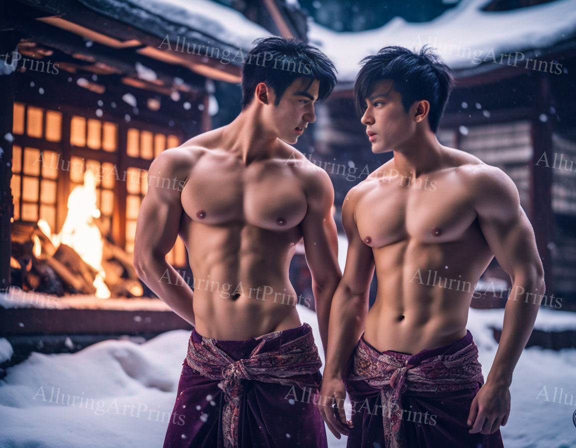 Male Models Muscular Digital Art AI Fantasy - 90A