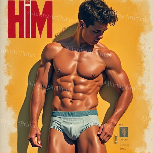 Male Model Muscular Digital Art AI Fantasy - 33B