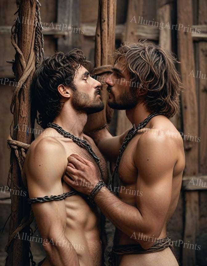 Male Models Muscular College Digital Art AI Fantasy - 352B