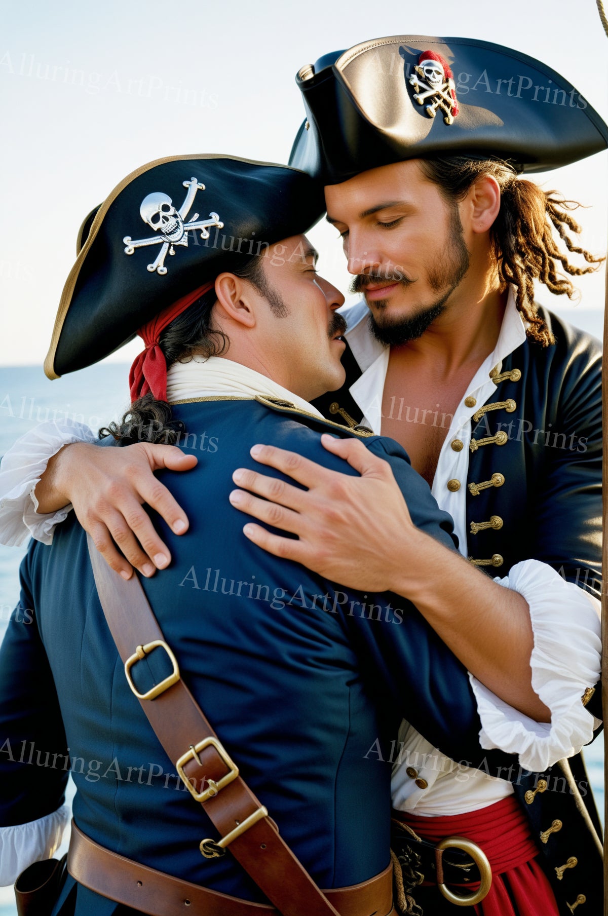 Male Models Muscular Pirate Digital Art AI Fantasy - 473B