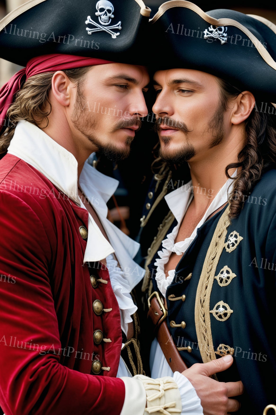 Male Models Muscular Pirate Digital Art AI Fantasy - 474B
