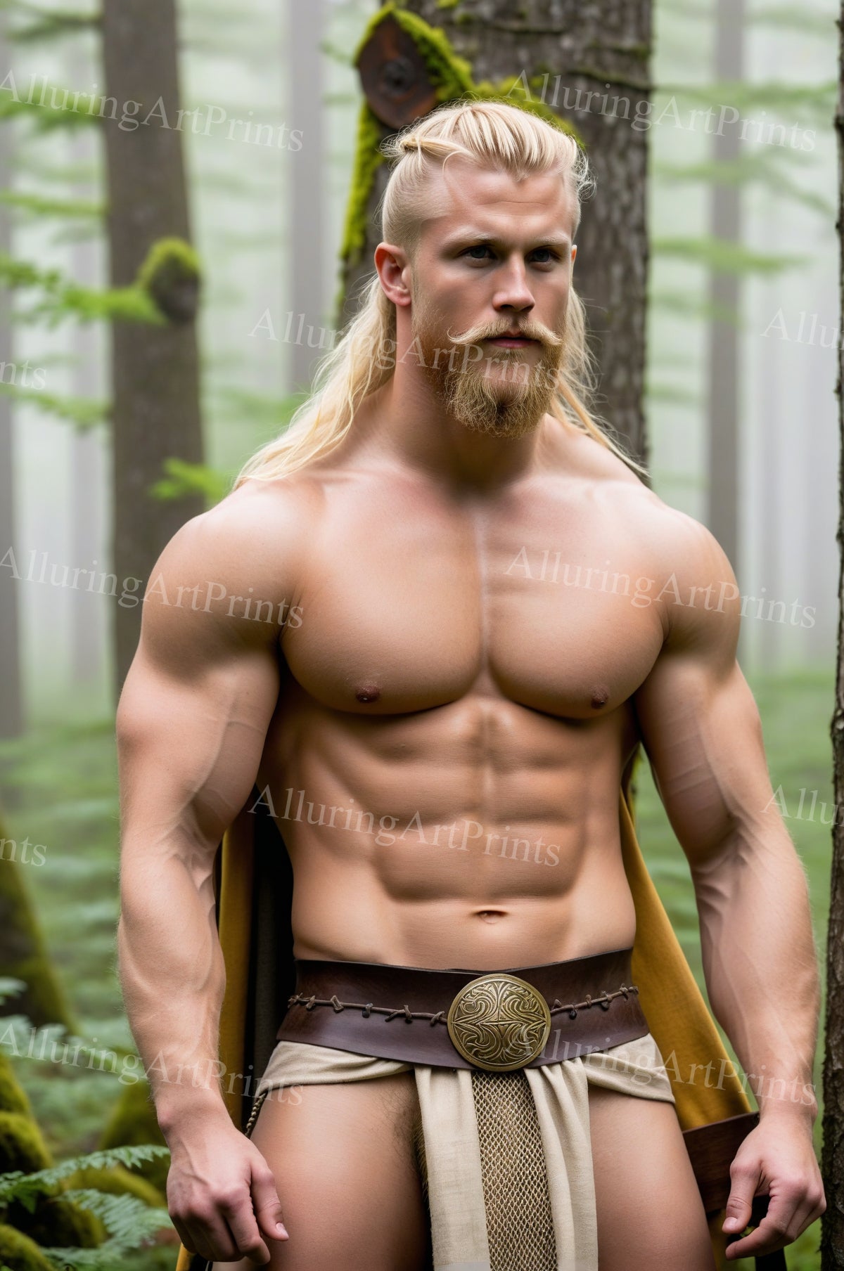 Male Model Muscular Vikings Digital Art AI Fantasy - 479B