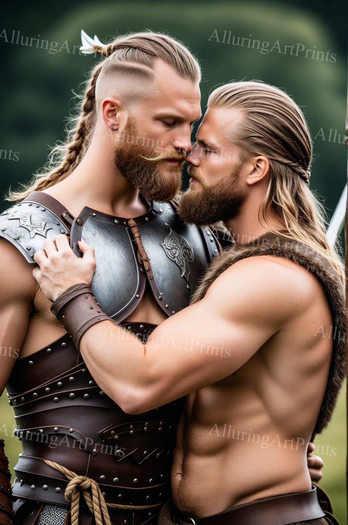 Male Models Muscular Vikings Digital Art AI Fantasy - 492B