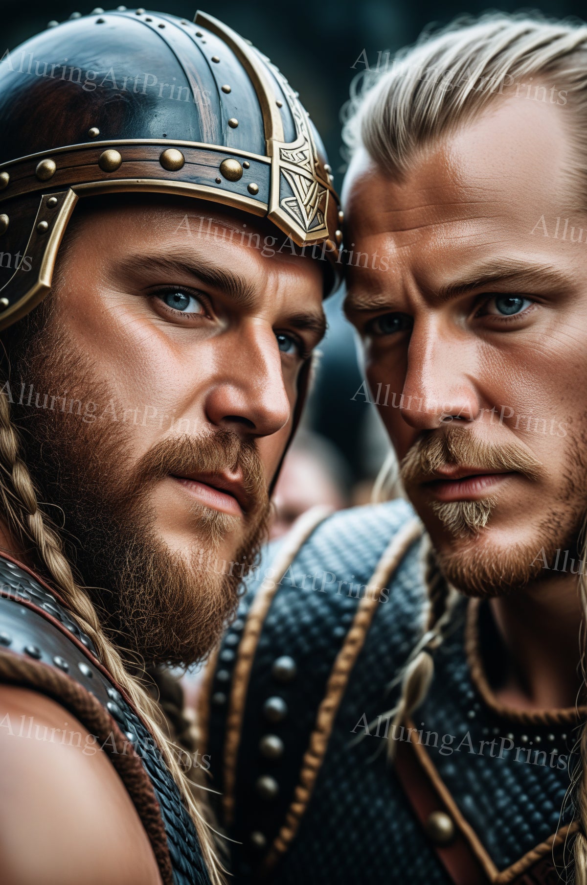 Male Models Muscular Vikings Digital Art AI Fantasy - 495B
