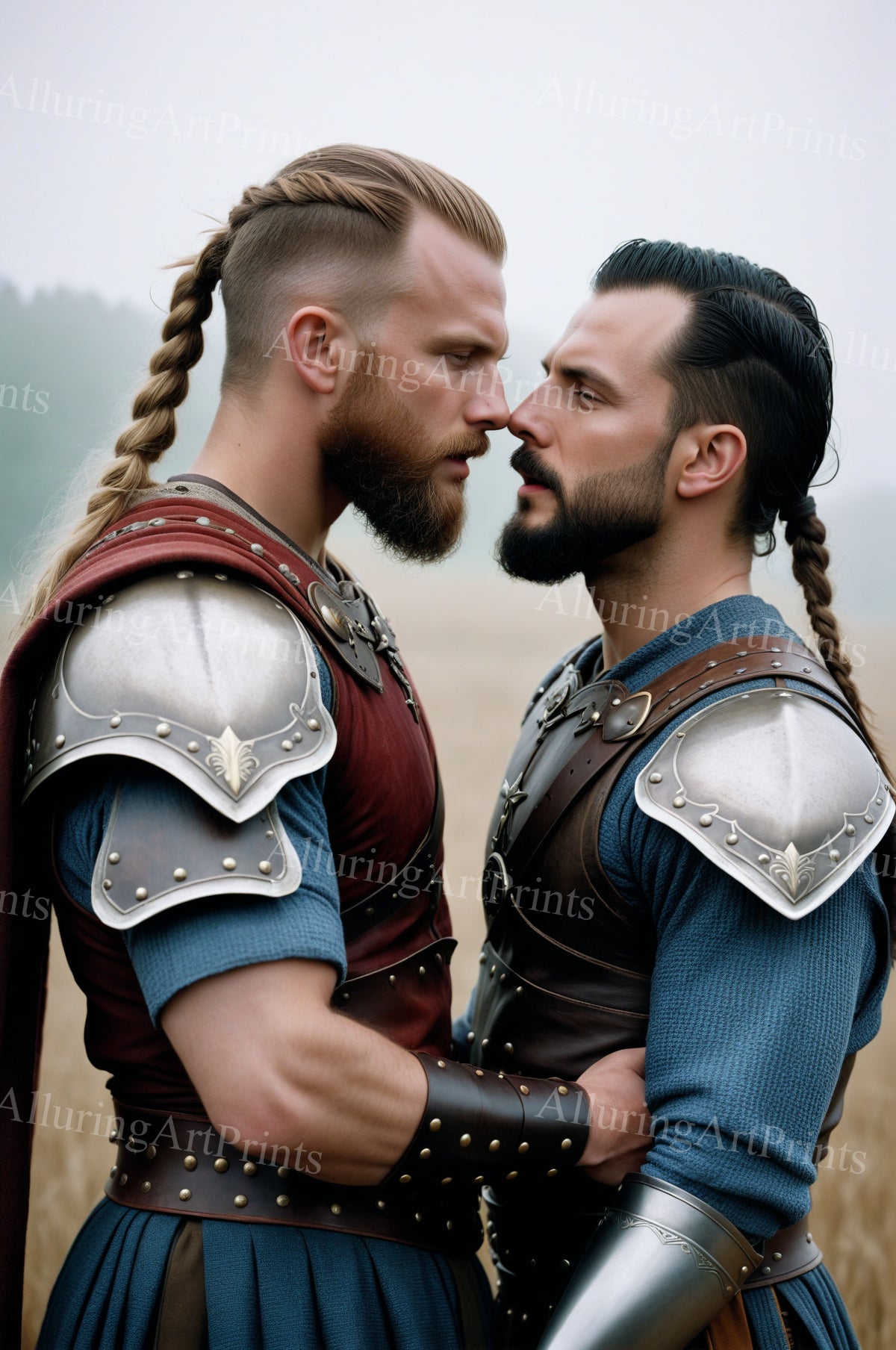 Male Models Muscular Vikings Digital Art AI Fantasy - 496B