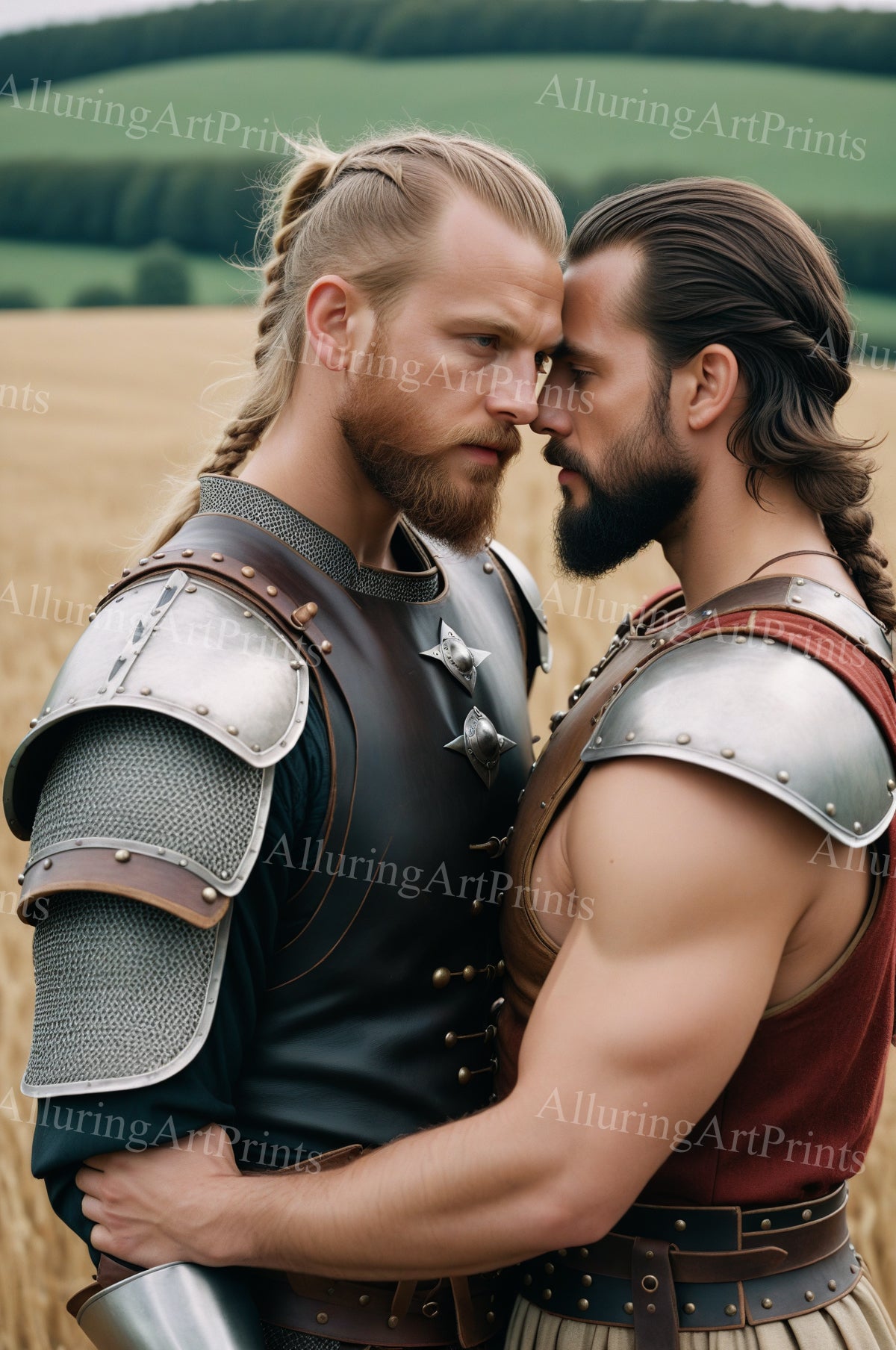 Male Models Muscular Vikings Digital Art AI Fantasy - 497B
