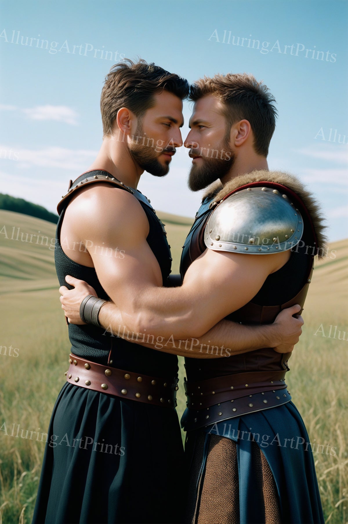 Male Models Muscular Vikings Digital Art AI Fantasy - 499B