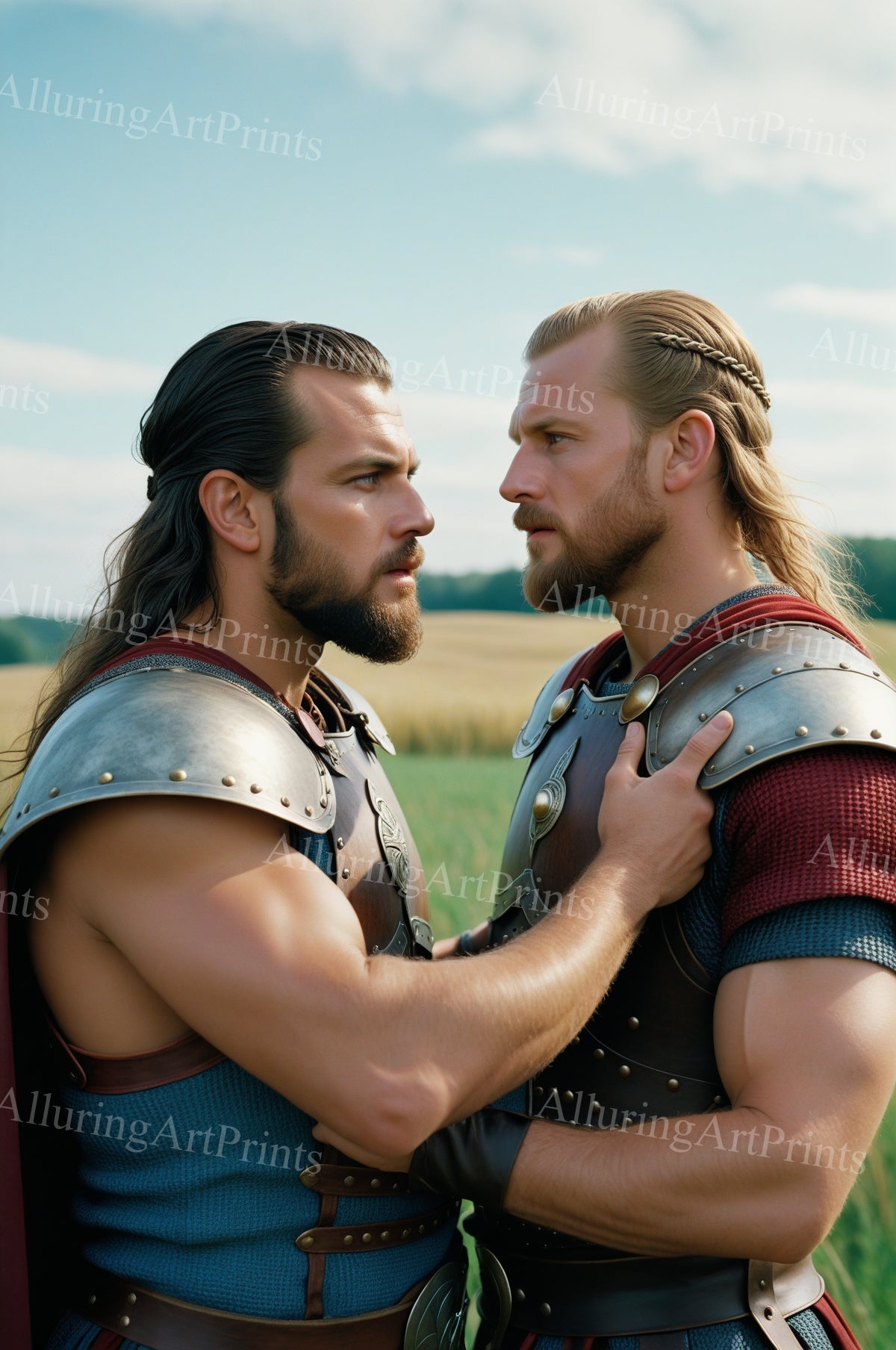 Male Models Muscular Vikings Digital Art AI Fantasy - 506B