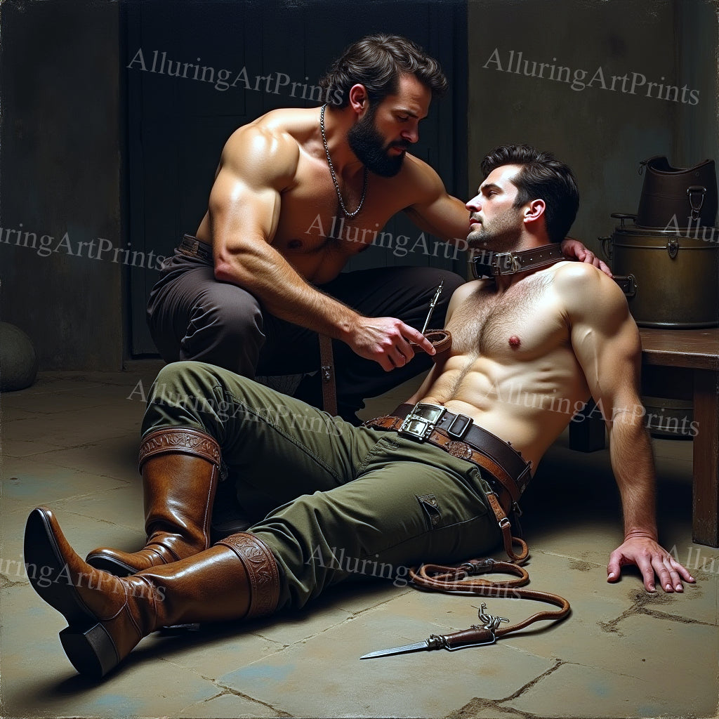 Male Models Muscular College Digital Art AI Fantasy - 537B