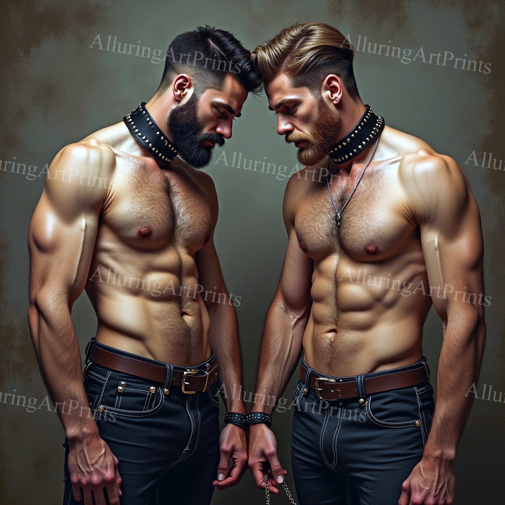 Male Models Muscular Digital Art AI Fantasy - 544B