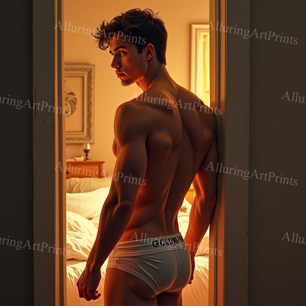 Male Model Muscular Digital Art AI Fantasy - 950B