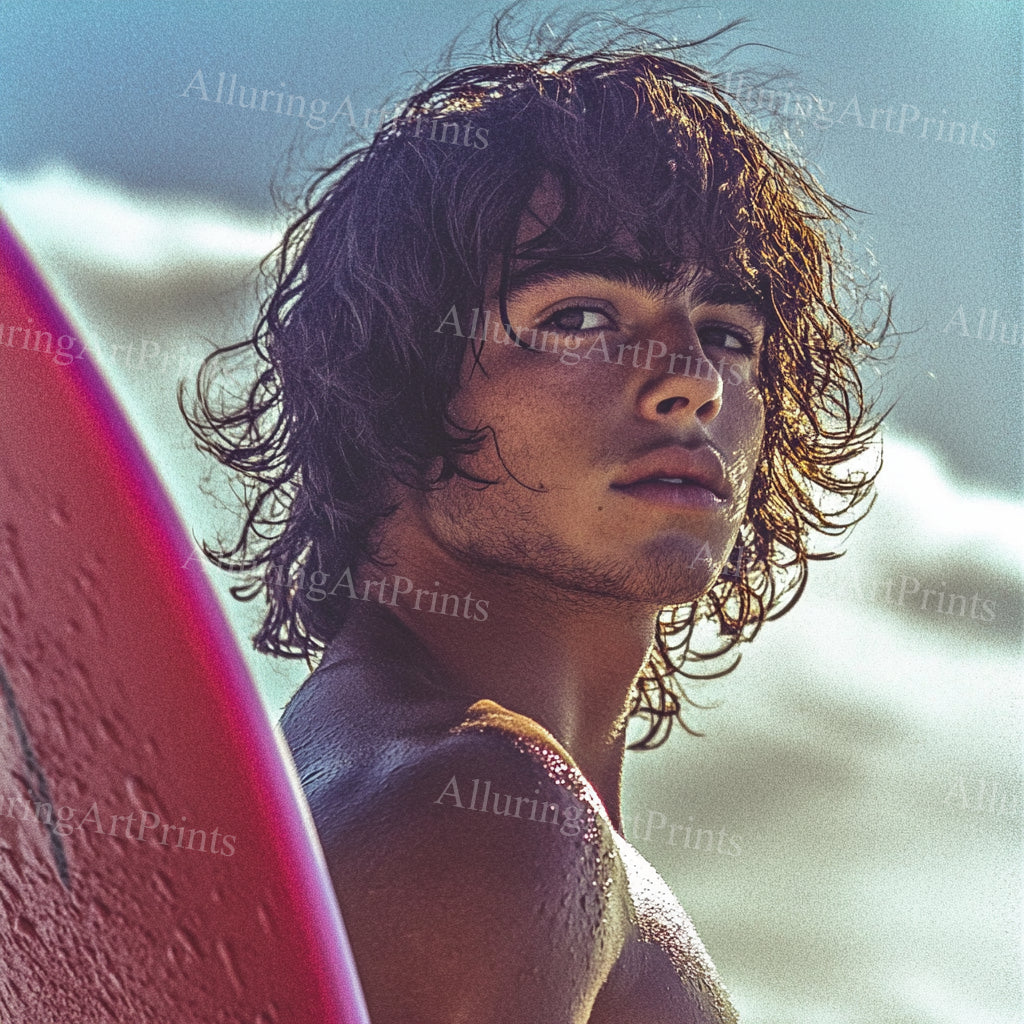 Male Model Muscular Digital Art AI Fantasy - 989B