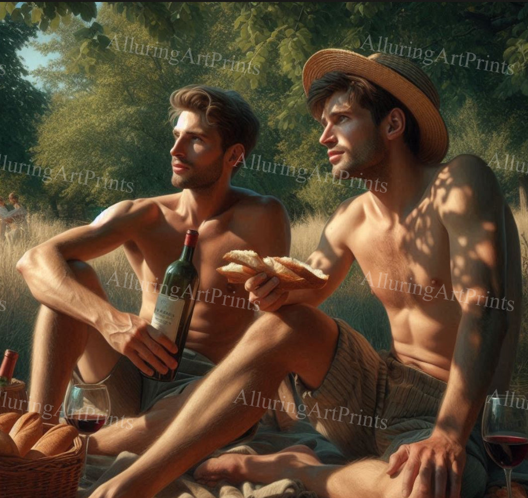 Male Models Muscular College Digital Art AI Fantasy - 111C