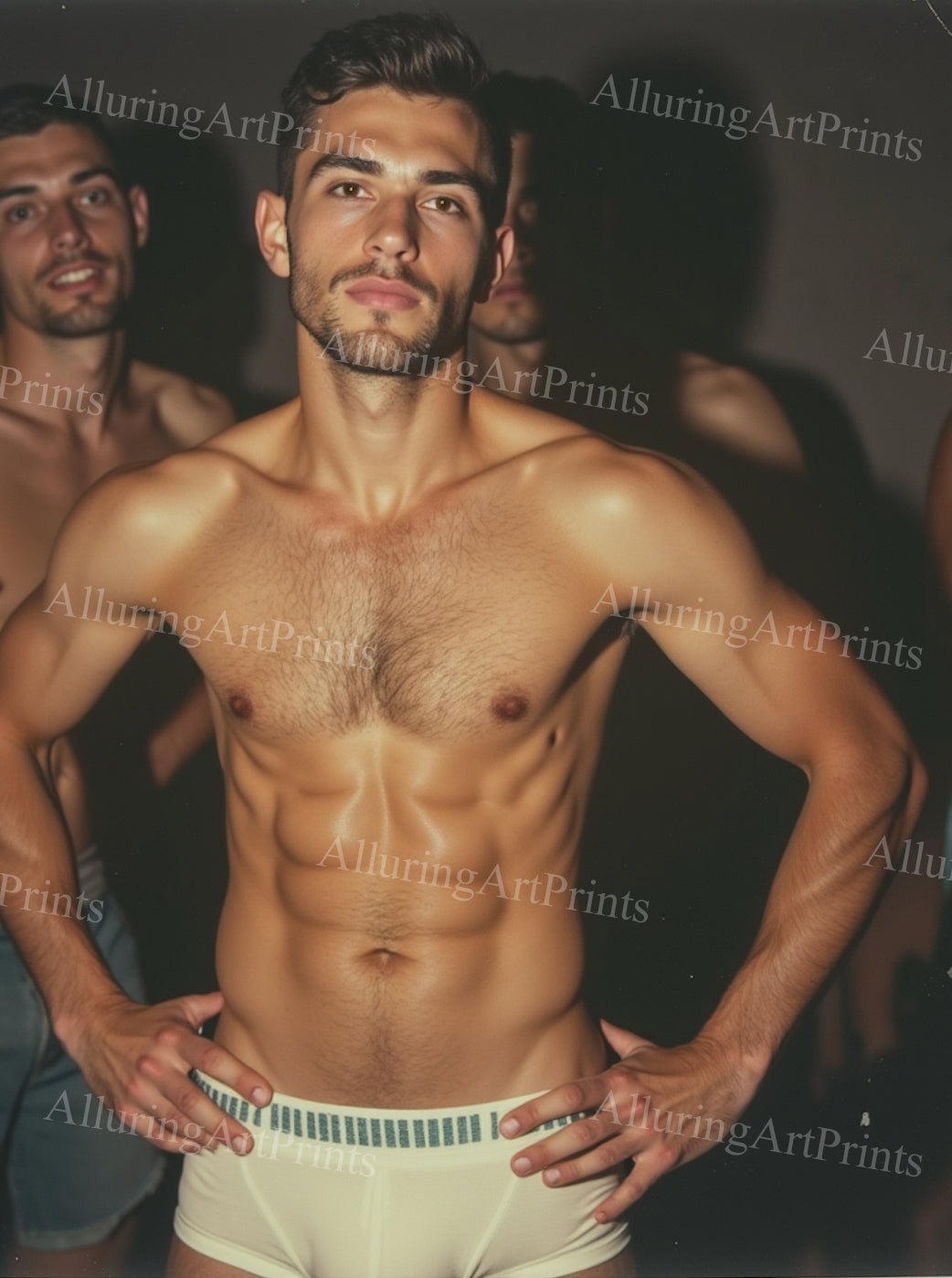 Male Model Muscular Beefcake Digital Art AI Fantasy - 137C