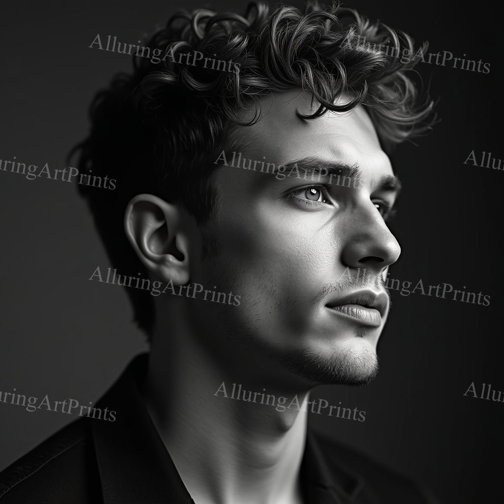 Male Model Muscular College Digital Art AI Fantasy - 201C