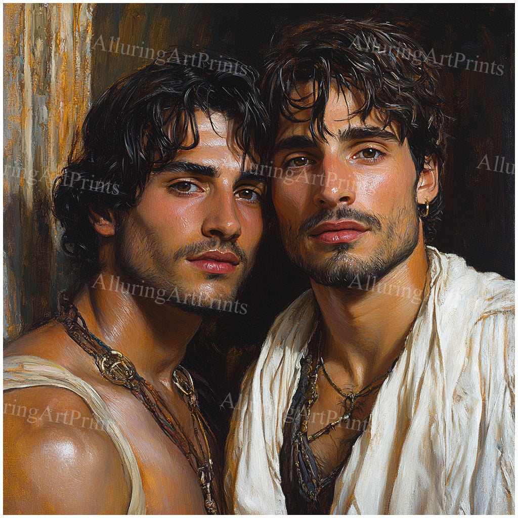 Male Models Muscular Beefcake Digital Art AI Fantasy - 377C