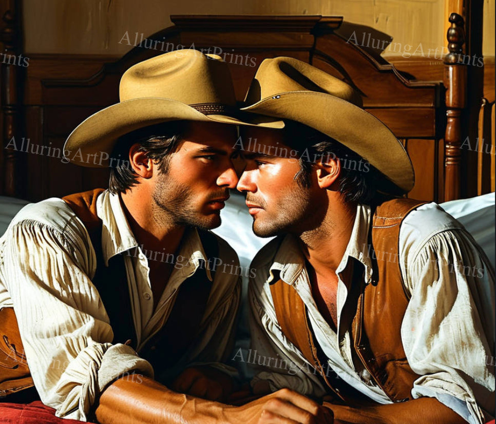 Male Models Muscular Cowboy Digital Art AI Fantasy - 64C