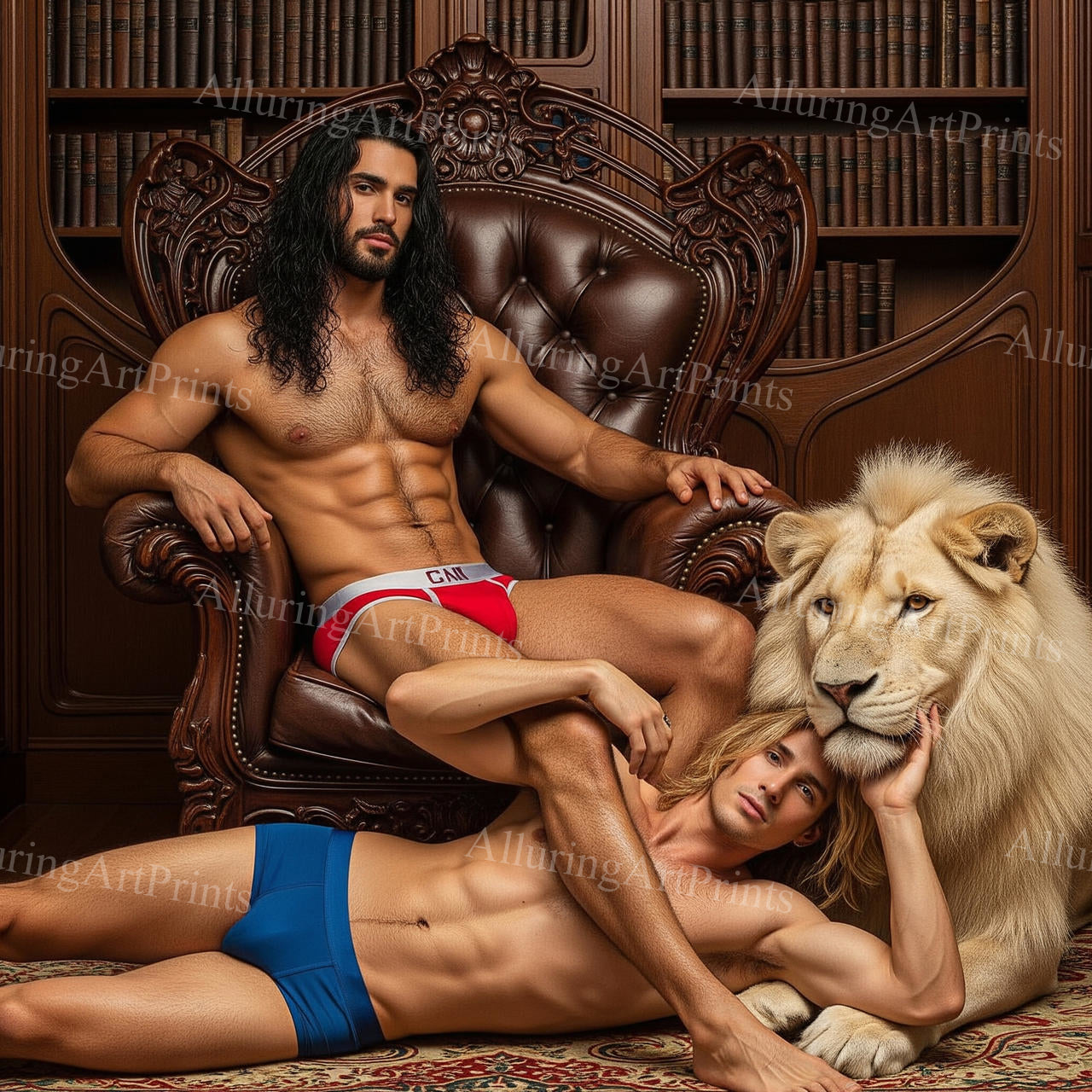 Male Models Muscular Digital Art AI Fantasy - 135D