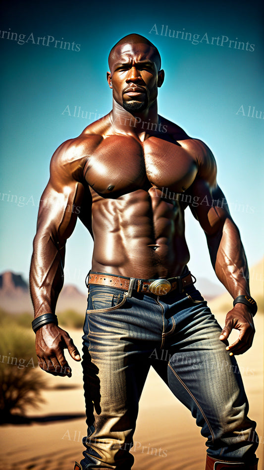 Male Model Muscular Digital Art AI Fantasy - 257D