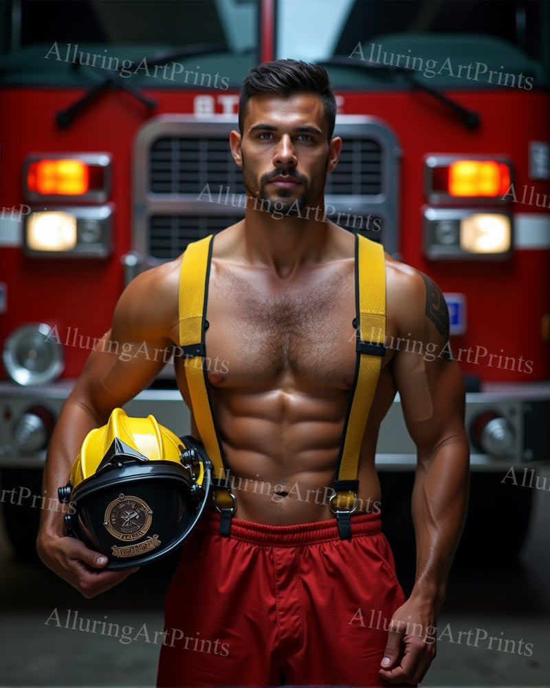 Male Model Muscular Digital Art AI Fantasy - 25D