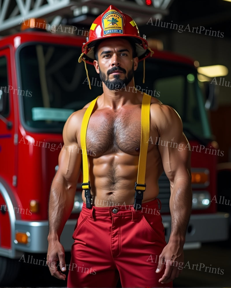 Male Model Muscular Digital Art AI Fantasy - 26D