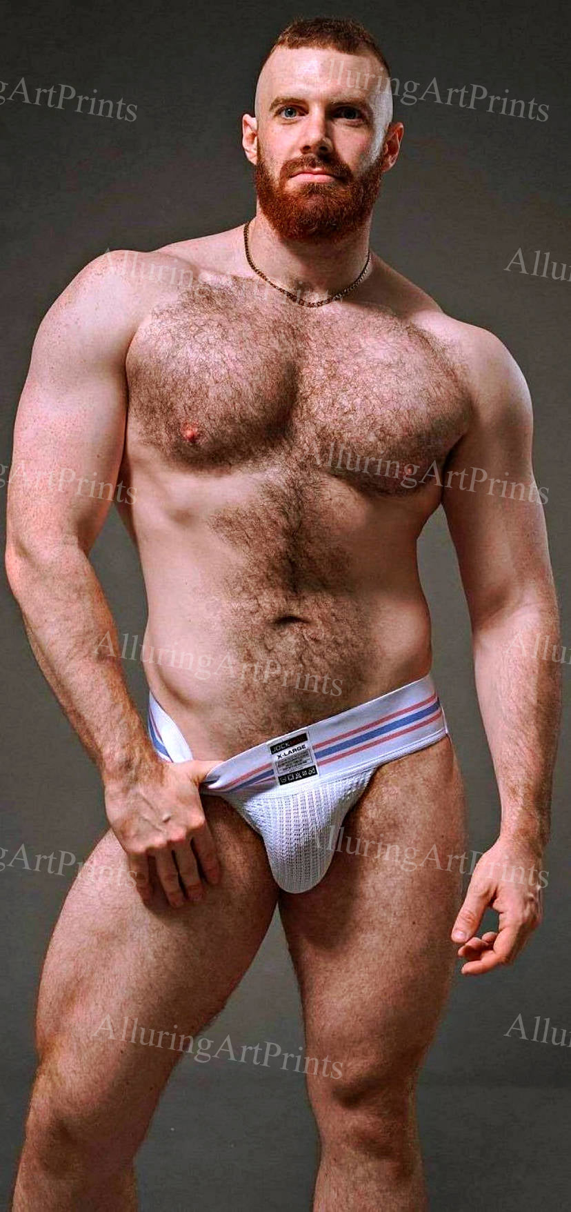 Male Model Muscular Digital Art AI Fantasy - 287D