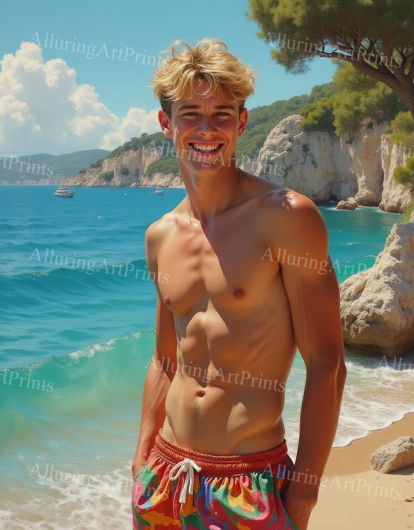 Male Model Muscular Digital Art AI Fantasy - 293D