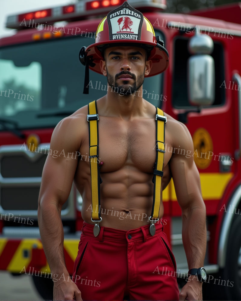 Male Model Muscular Digital Art AI Fantasy - 31D