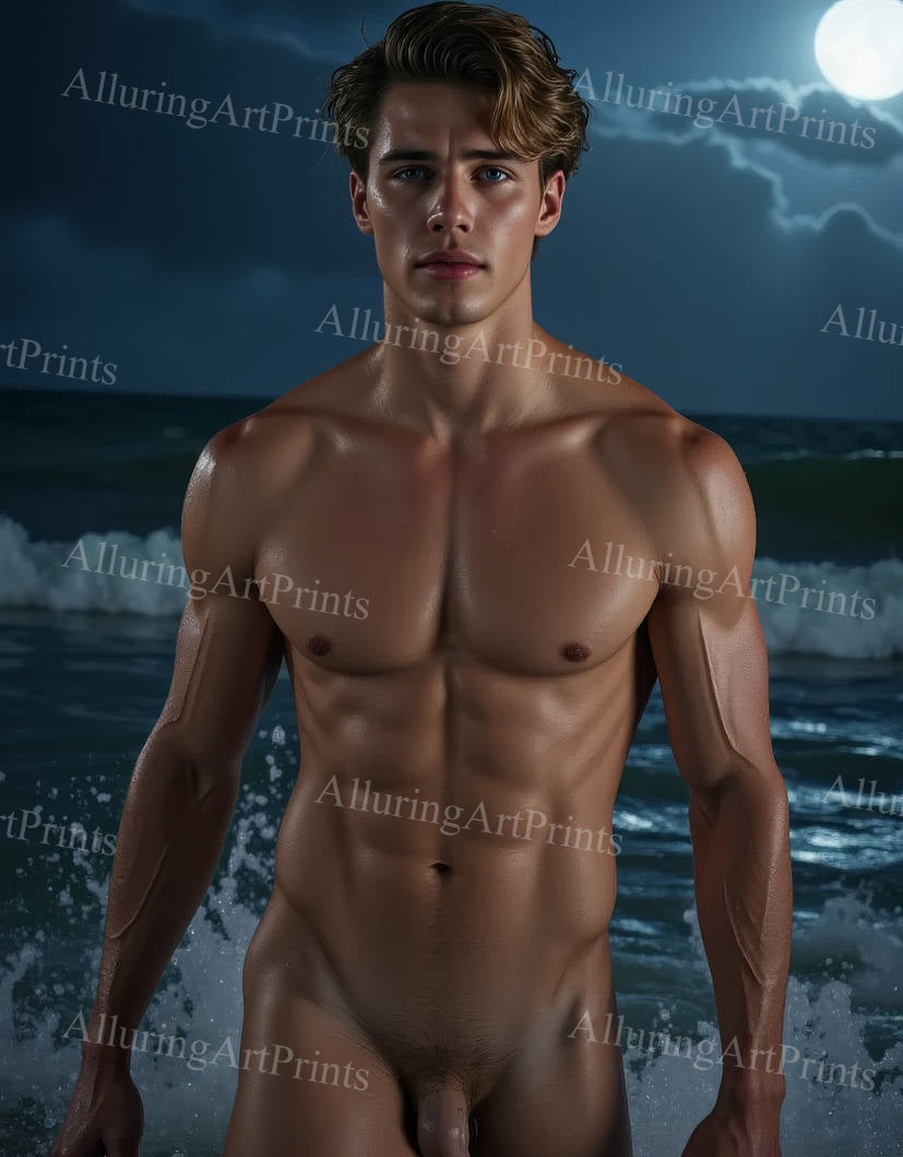 Nude Male Model Muscular - 391D