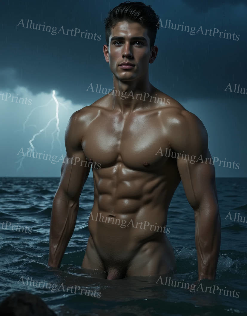 Nude Male Model Muscular - 397D