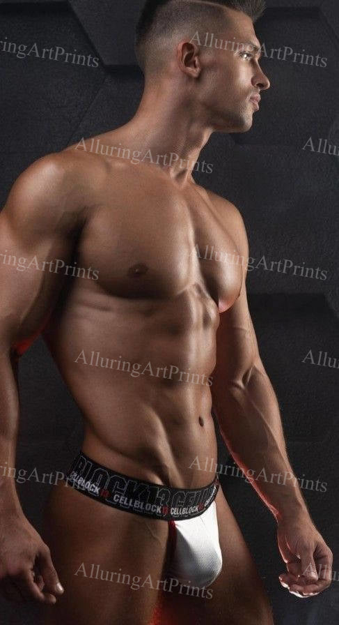 Male Model Muscular Digital Art AI Fantasy - 538D