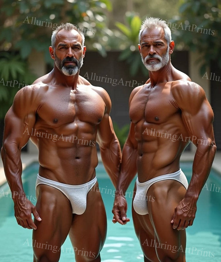 Male Models Muscular Digital Art AI Fantasy - 560D