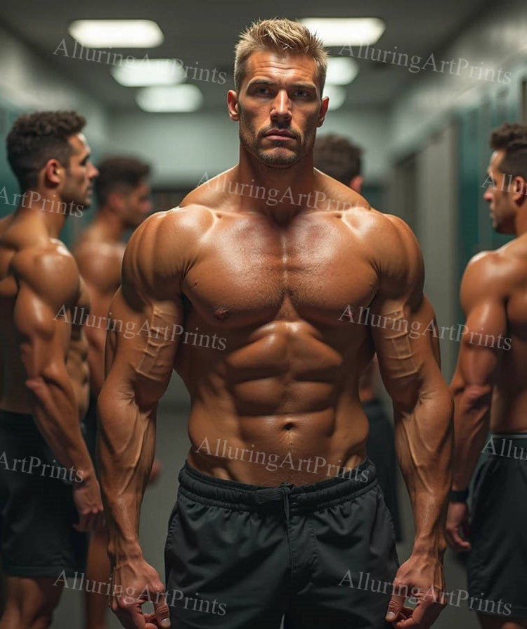 Male Models Muscular Digital Art AI Fantasy - 562D