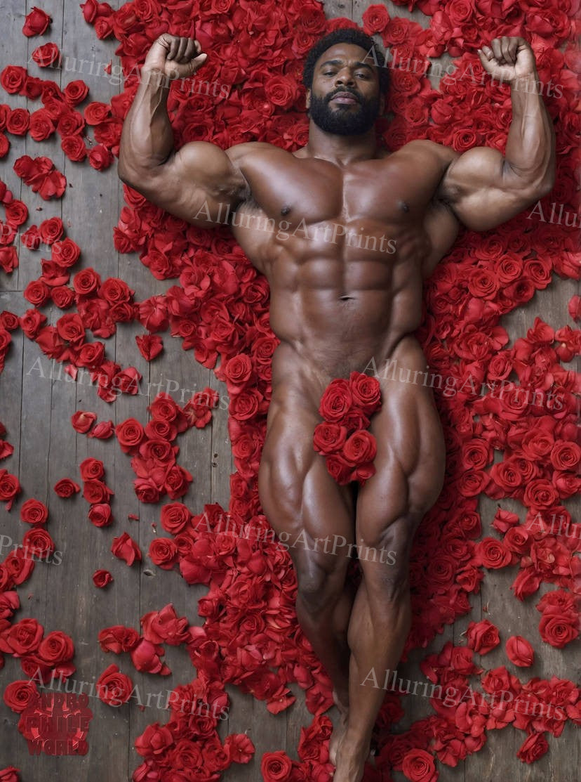 Male Model Muscular Digital Art AI Fantasy - 566D