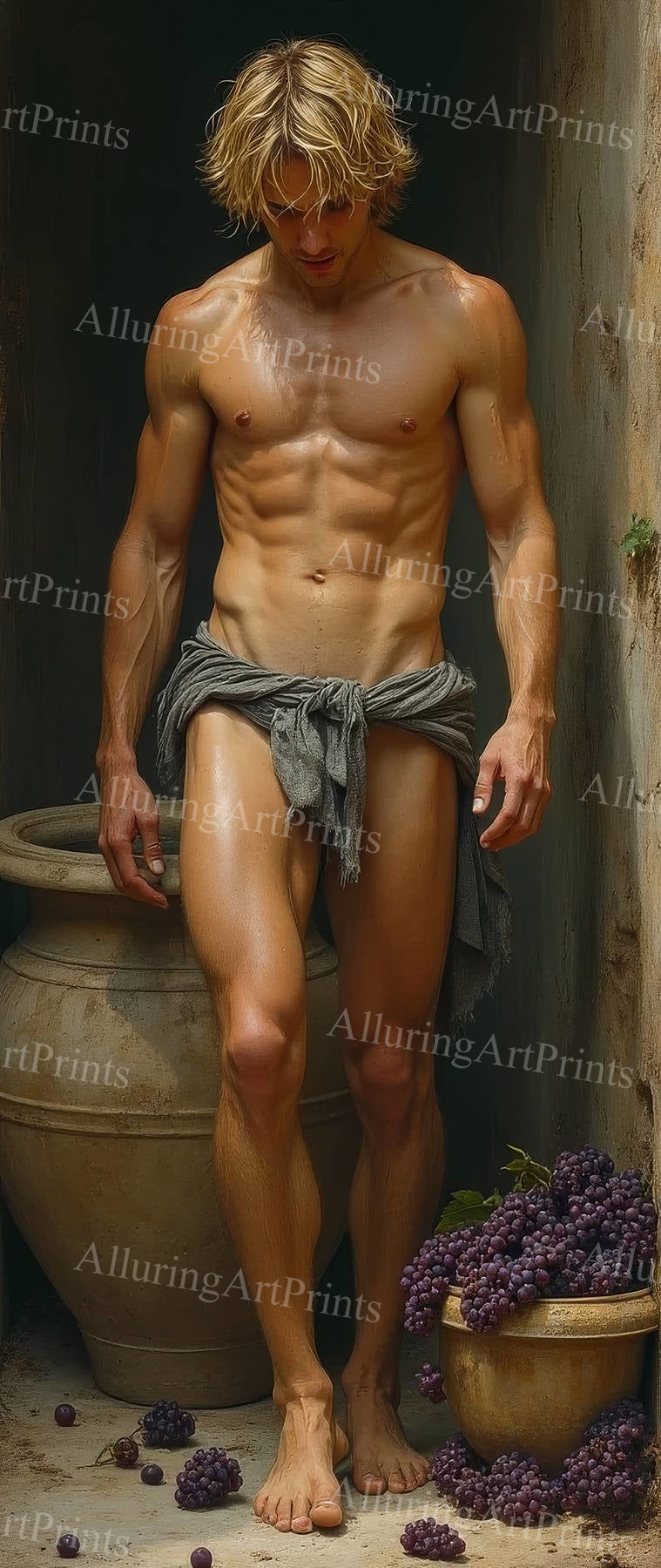 Male Model Muscular Digital Art AI Fantasy - 583D