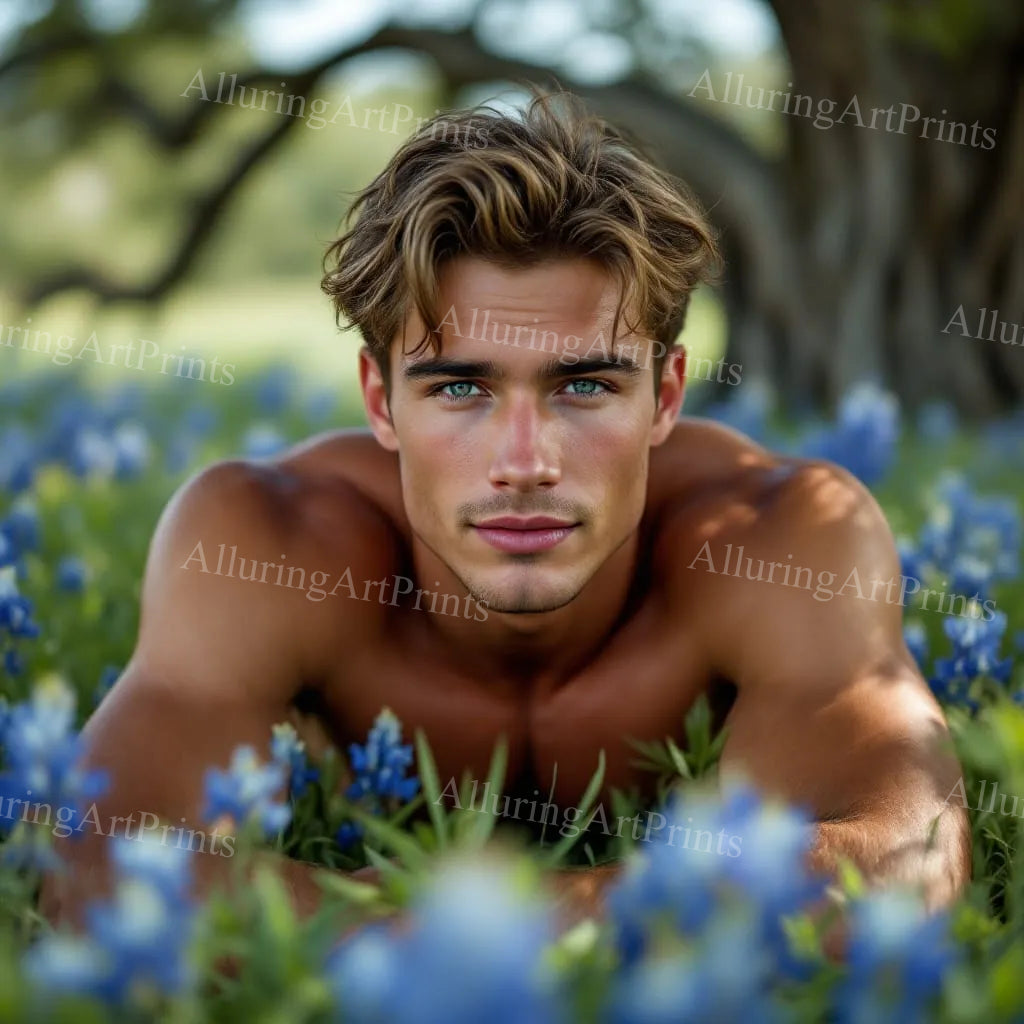 Male Model Muscular Digital Art AI Fantasy - 641D
