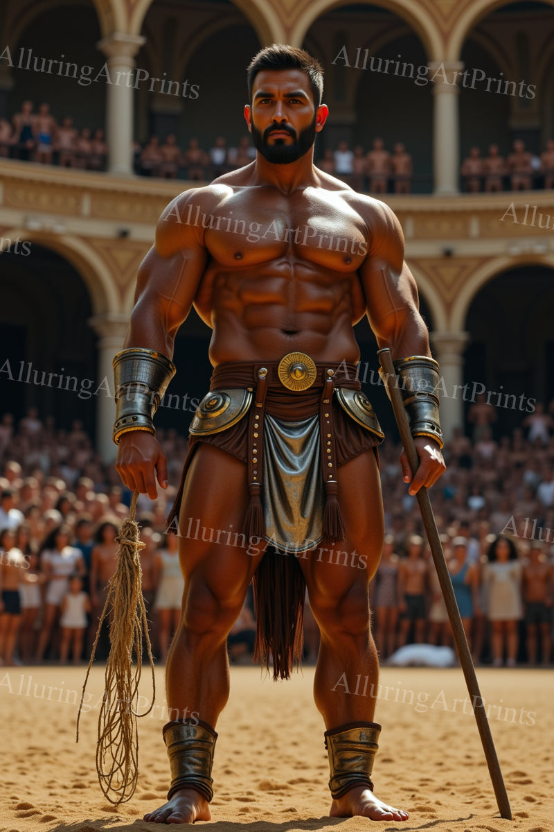 Male Model Muscular Digital Art AI Fantasy - 643D