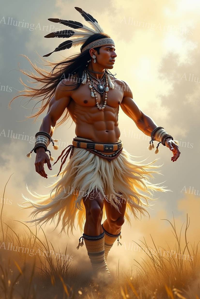 Male Model Muscular Digital Art AI Fantasy - 70D