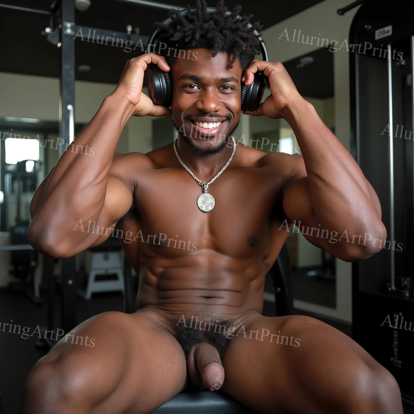 Nude Male Model Muscular - 1154E