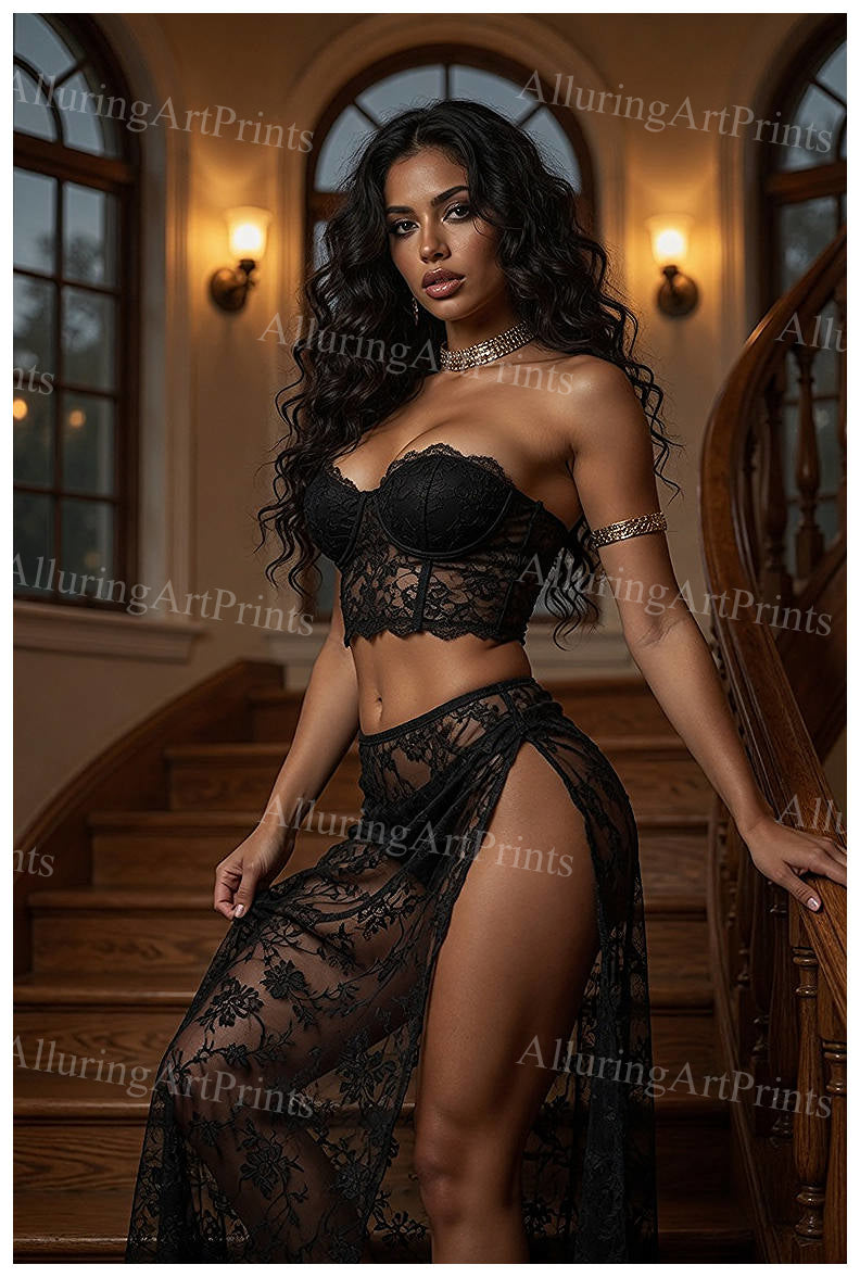 Risque Brunette Model - EE410