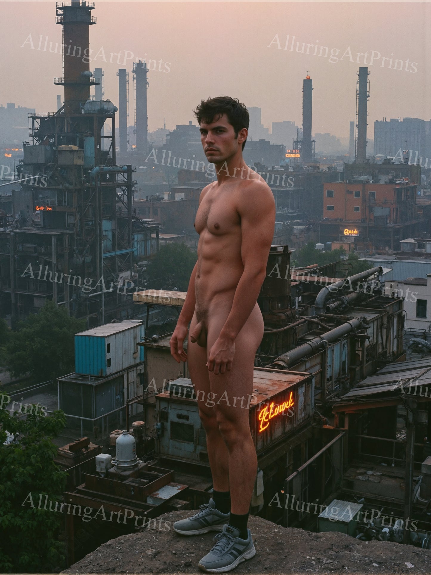 Nude Frontal Male Model Muscular - 191F